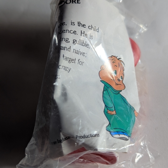 Vintage Alvin and the Chipmunks PVC figure toy from KFC . Sealed in bag. - Picture 2 of 3